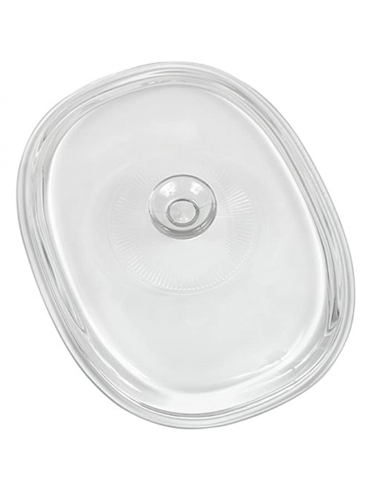 CorningWare French White 2-1 2-Quart Oval Glass Cover - BVHXXG2UH