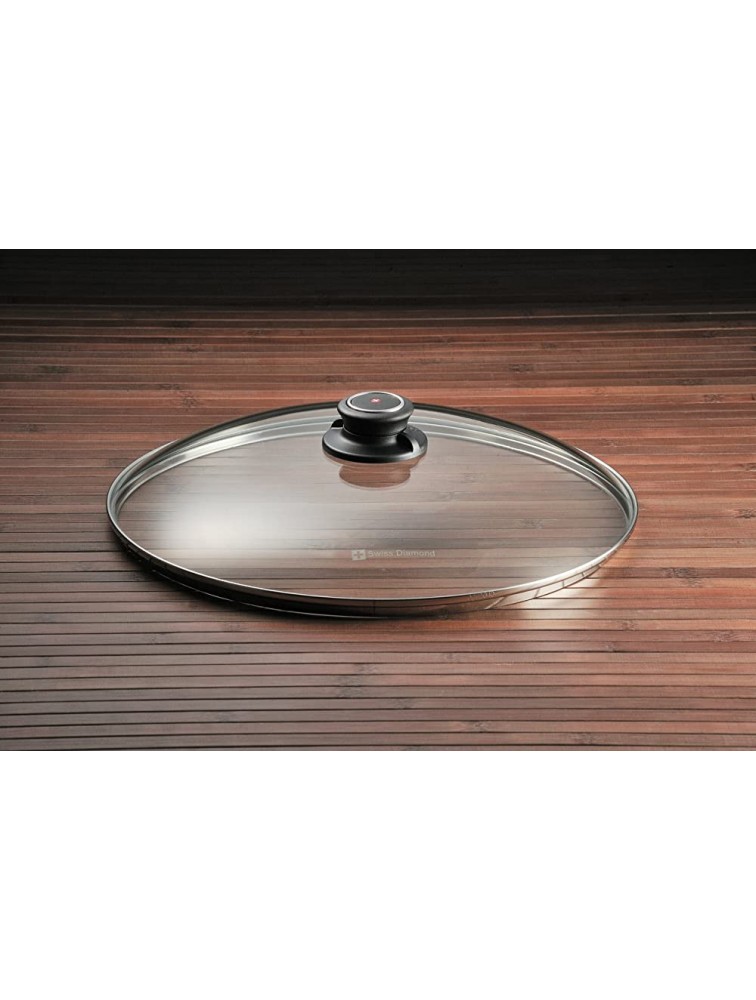 Swiss Diamond Tempered Glass Cookware Lid 12.5-Inch - B97YPUAUH