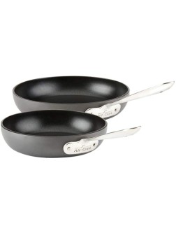All-Clad E785S264 E785S263 HA1 Hard Anodized Nonstick Dishwasher Safe PFOA Free 8 and 10-Inch Fry Pan Cookware Set 2-Piece Black - BO2KOZNG5