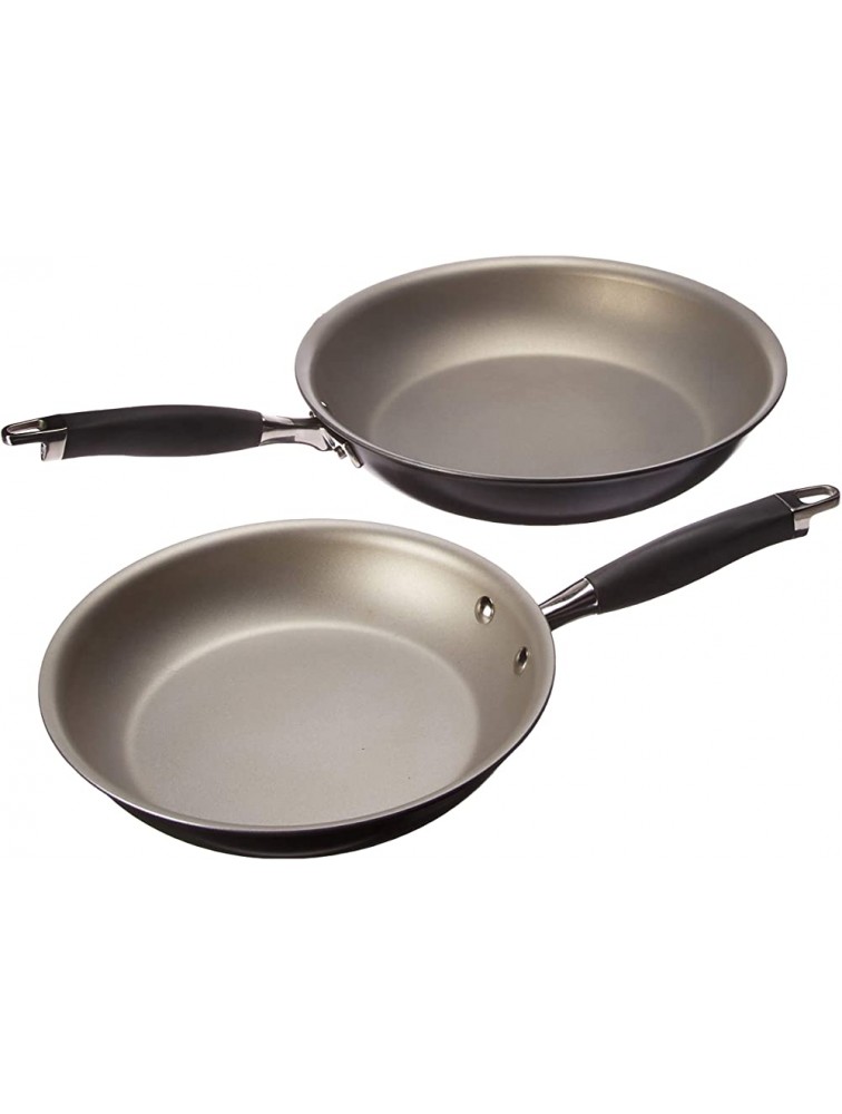 Anolon Advanced Hard-Anodized Nonstick French Skillet 10 & 12 inch Pewter - BDOZXB45V