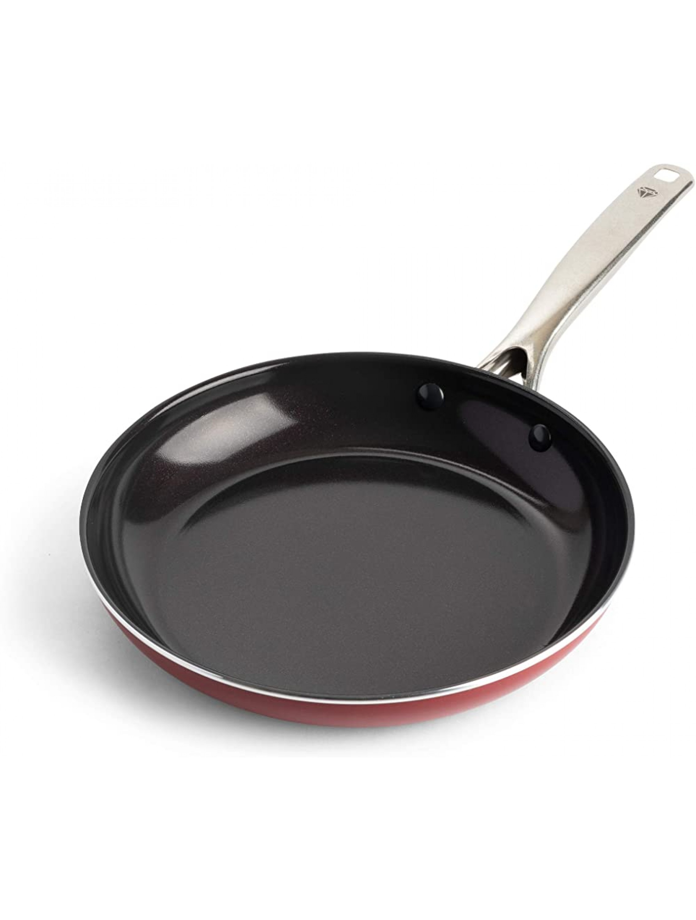 Blue Diamond Cookware Diamond Infused Ceramic Nonstick 10 Frying Pan Skillet PFAS-Free Dishwasher Safe Oven Safe Red - BRIYVYC5Y