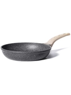 CAROTE Nonstick Frying Pan Skillet,Non Stick Granite Fry Pan Egg Pan Omelet Pans Stone Cookware Chef's Pan PFOA Free,Induction CompatibleClassic Granite 8-Inch - B87YYXPR6
