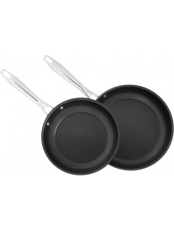 CUISINART 8922-810NS Professional Series 2-Piece Stainless Steel Nonstick Skillet Set 8” & 10 - BYSR1F4WQ