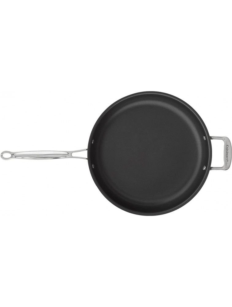 Cuisinart Chef's Classic Nonstick Hard-Anodized 12-Inch Open Skillet with Helper Handle Black - B0ZJHXQCP