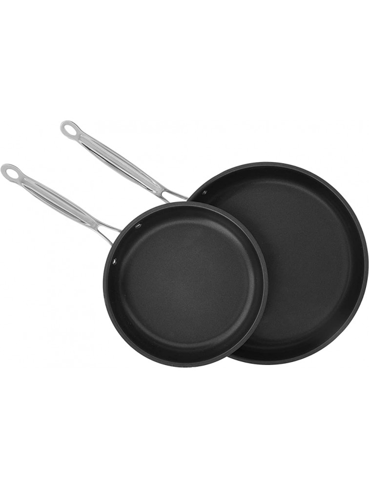 Cuisinart Chef's Classic Stainless Nonstick 2-Piece 9-Inch and 11-Inch Skillet Set Black And Silver - BKRFIEN0L