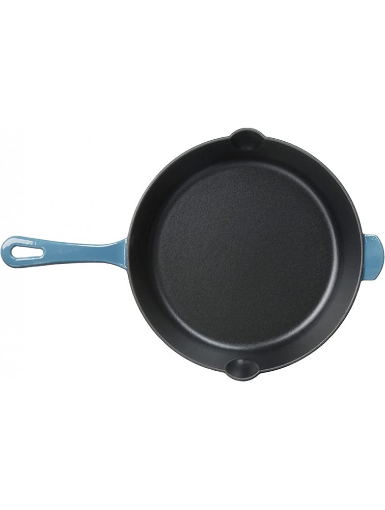 Cuisinart CI22-24BG Chef's Classic Cast Iron Round Fry Pan 10 Enameled Provencial Blue - BRGT9QMT5