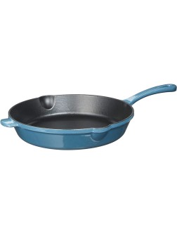 Cuisinart CI22-24BG Chef's Classic Cast Iron Round Fry Pan 10" Enameled Provencial Blue - BRGT9QMT5