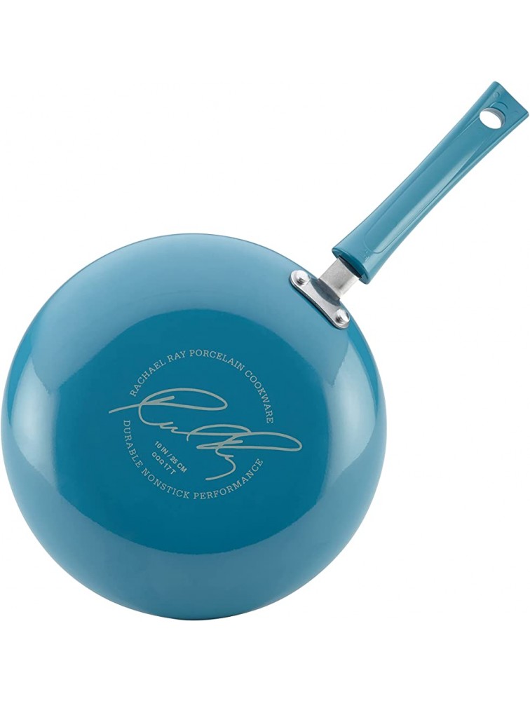 Rachael Ray Cityscapes Nonstick Frying Pan Skillet 8 Inch Turquoise - BZ4OUUY3L