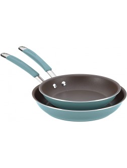Rachael Ray Cucina Nonstick Frying Pan Set Fry Pan Set Skillet Set 9.25 Inch and 11 Inch Blue - B92BMP1VH