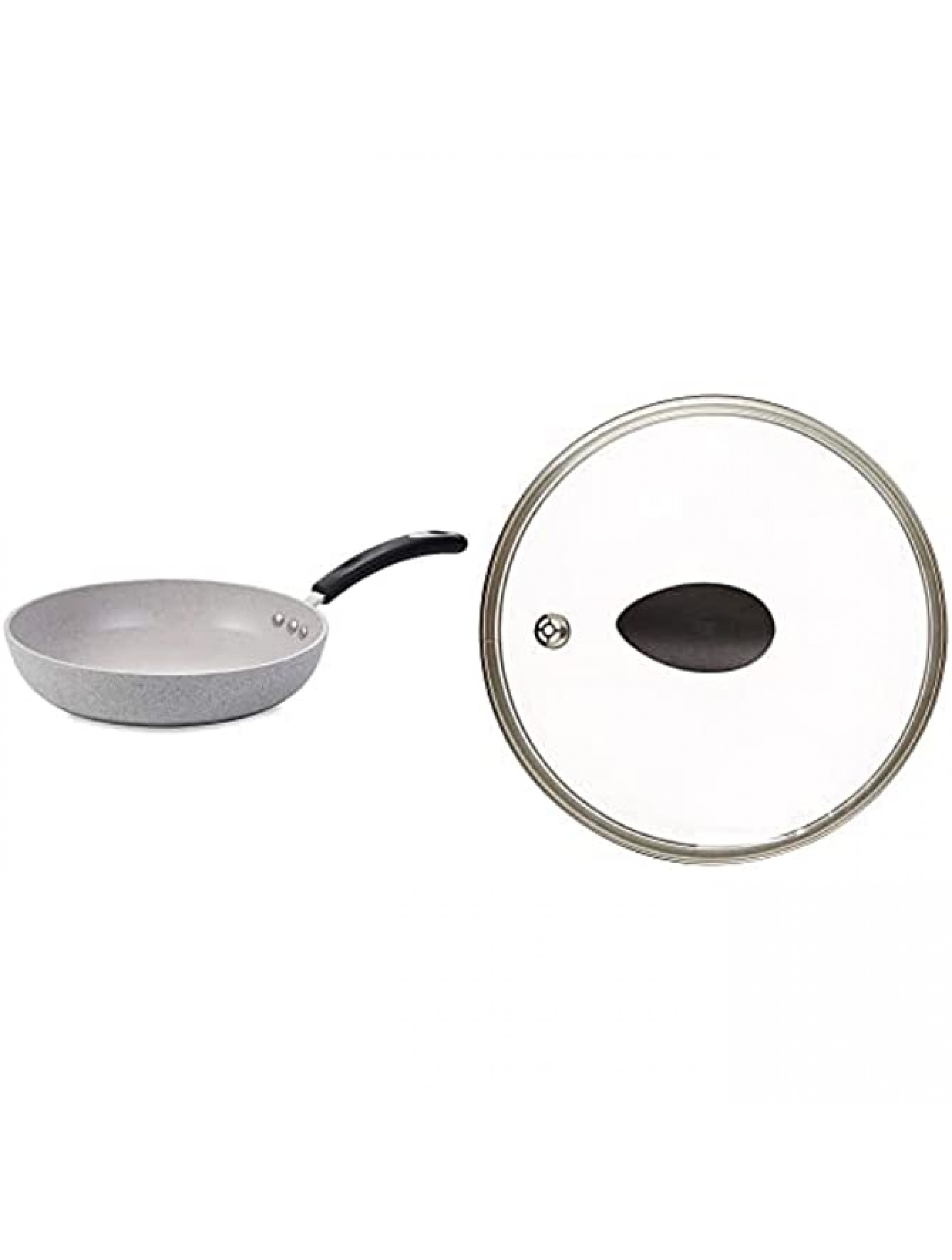 12 Stone Earth Frying Pan and Lid Set by Ozeri with 100% APEO & PFOA-Free Stone-Derived Non-Stick Coating from Germany - BJSIUNNWV