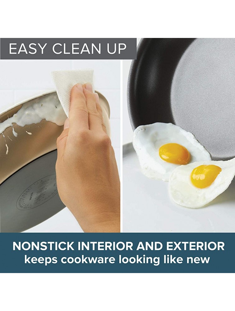 Anolon Advanced Home Hard-Anodized Nonstick Sauté Pan with Helper Handle 5-Quart Bronze - BYCPOT38X