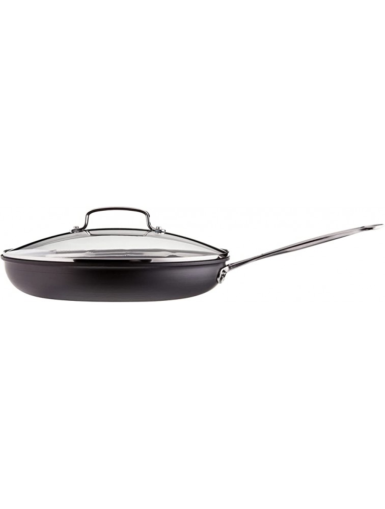 Cuisinart 622-30G Chef's Classic Nonstick Hard-Anodized 12-Inch Skillet with Glass Cover Black & 633-24H Chef's Classic Nonstick Hard-Anodized 3-1 2-Quart Saute Pan with Helper Handle and Lid Black - B6D04UE7I