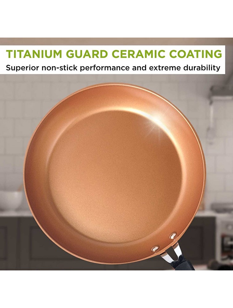Ecolution Endure 12.5in Deep Fry Pan with Lid Copper Ecolution - BZXOPGZ11