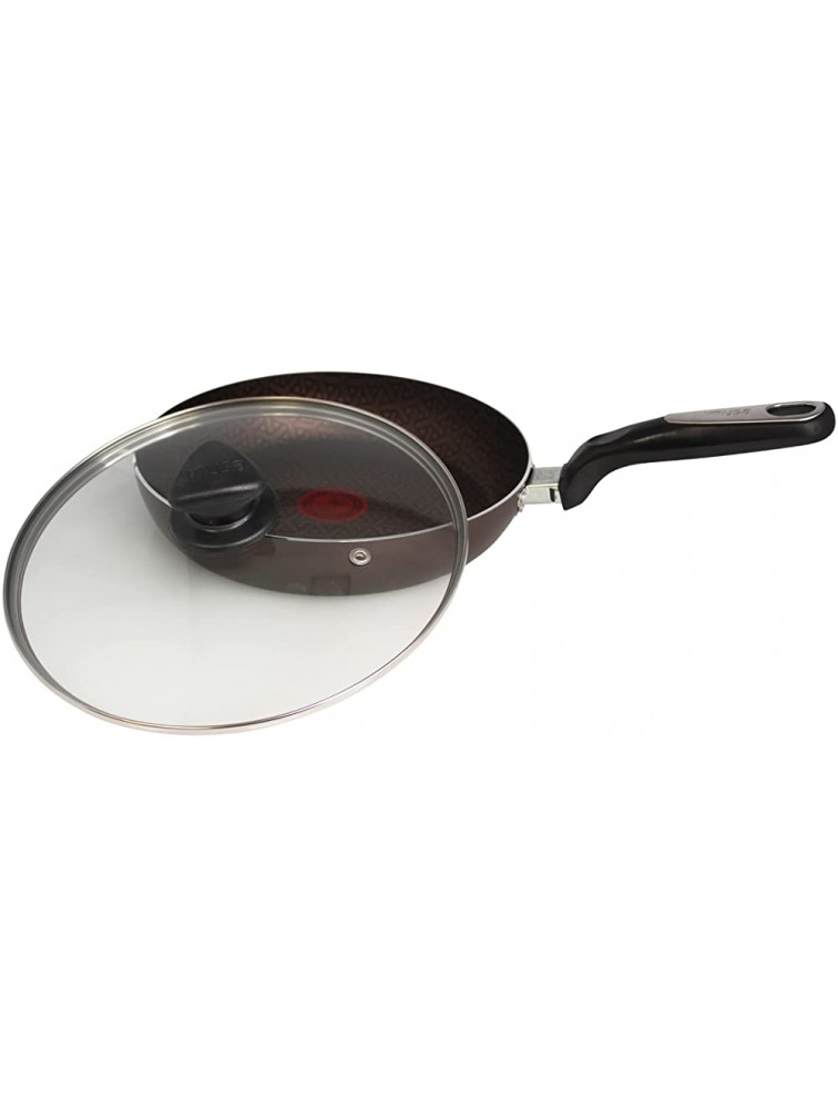 IMUSA USA 10'' Talent Master Line Nonstick Fry Pan with Glass lid & Thermal Signal - BJTQ6QN59