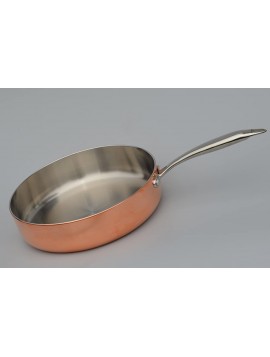 Kila Chef Tri-Ply Copper Bottom Saute Pan with Lid - B2C16SXJI
