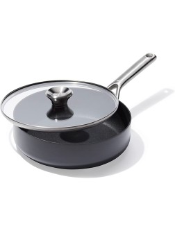 OXO Professional Hard Anodized PFAS-Free Nonstick 3QT Saute Pan Jumbo Cooker with Lid Induction Diamond reinforced Coating Dishwasher Safe Oven Safe Black - B53D0ELAD