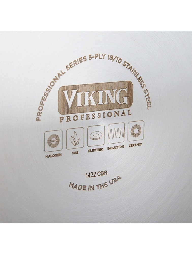 Viking Professional 5-Ply Stainless Steel Everyday Pan 3.4 Quart - B6BMCGI9B