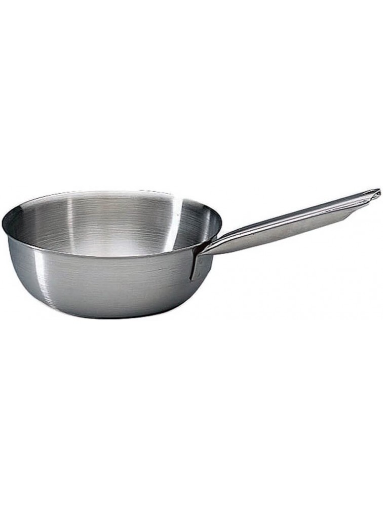 Matfer Bourgeat Stainless Steel Tradition Saucier Pan Without Lid 9.5" 686524 - BDYFDNCOU