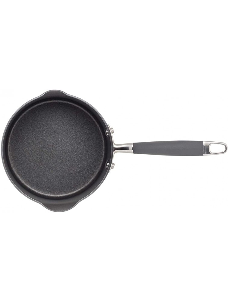 Anolon Advanced Hard Anodized Nonstick Sauce Pan Saucepan with Straining and Lid 2 Quart Dark Gray - BZFEOEQUP