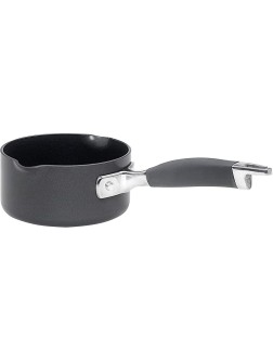 Anolon Advanced Hard Anodized Nonstick Sauce Pan Saucepan with Straining and Pour Spouts 1 Quart Gray - BWD9XXW1H