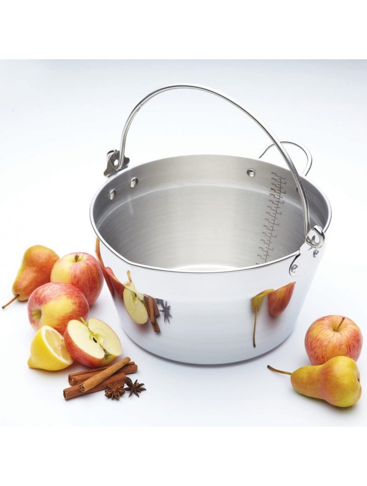 Kitchencraft Home Made Stainless Steel Maslin Pan With Handle 9 Litre - BZM2QP2PQ