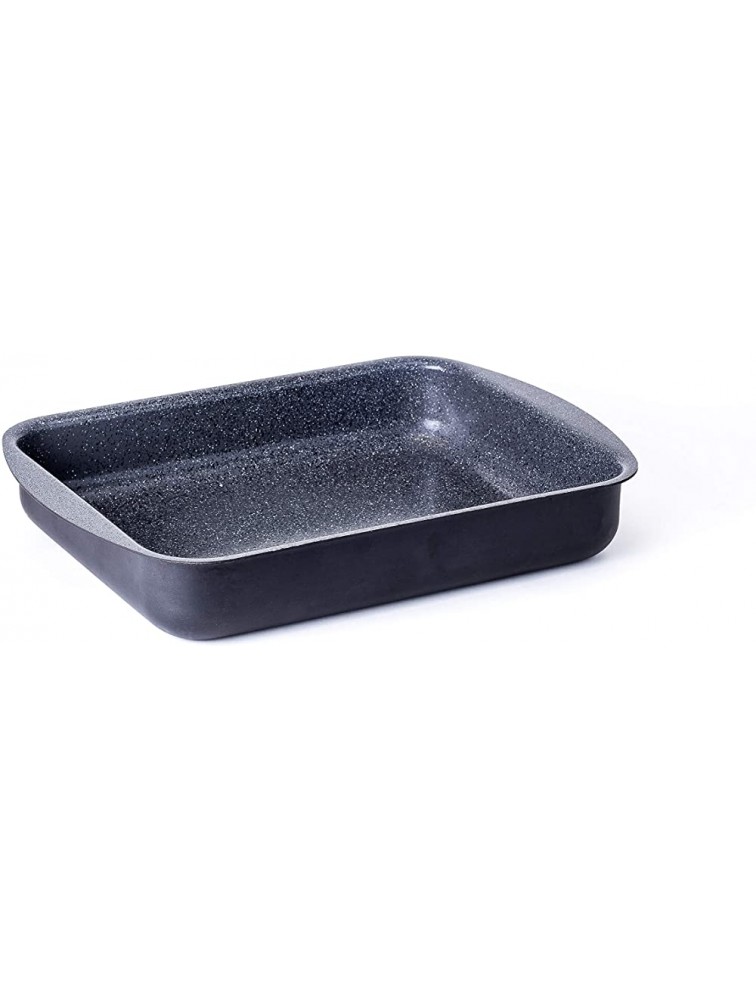 Ceramic Coated Roasting Pan Lasagna Pan With Natural Nonstick Coating Safe For StoveTop and Oven Use 14 x 10.5 x 2.7 inch - BHBGMV0LE