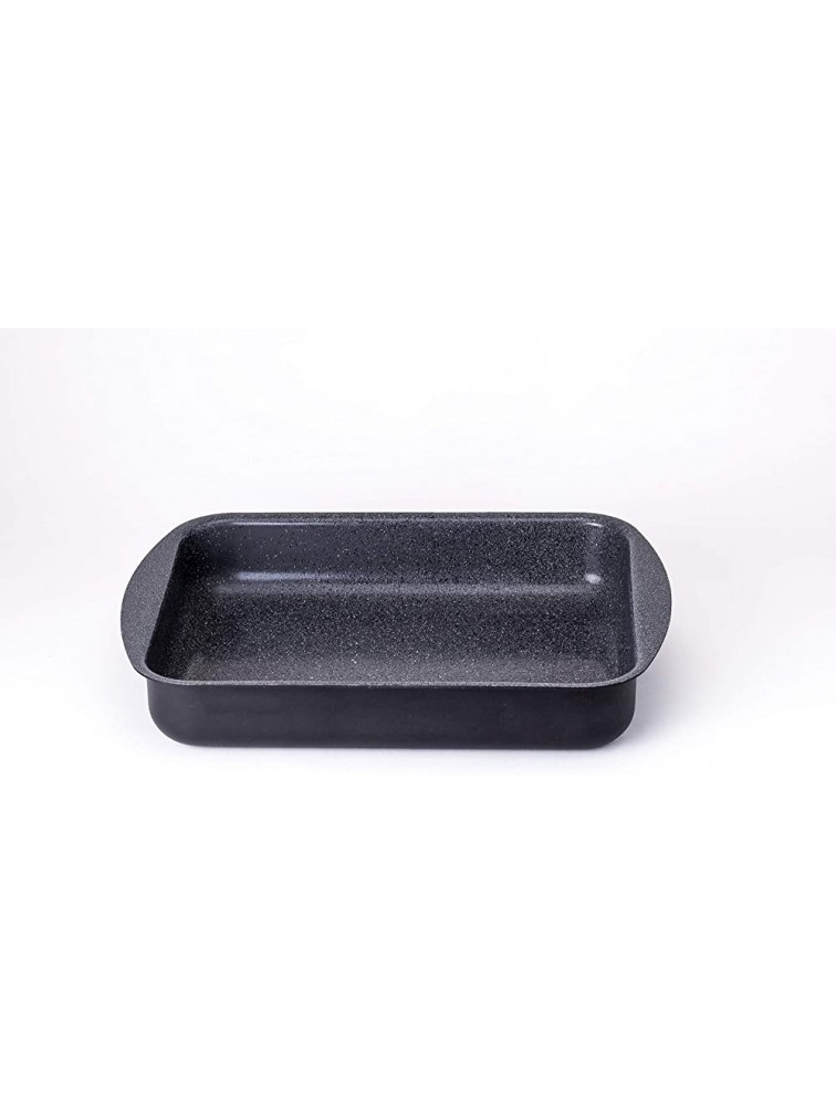 Ceramic Coated Roasting Pan Lasagna Pan With Natural Nonstick Coating Safe For StoveTop and Oven Use 14 x 10.5 x 2.7 inch - BHBGMV0LE