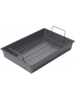 Chicago Metallic Professional Roast Pan with Non-Stick Rack 13-Inch-by-9 Gray - BY3XVTTQN