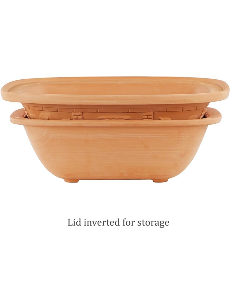 Eurita by Reston Lloyd Clay Cooking Pot Roaster All-Natural Cooking 3 QT terracotta - BRBA4CKYW