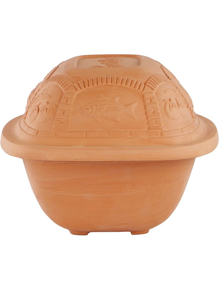 Eurita by Reston Lloyd Clay Cooking Pot Roaster All-Natural Cooking 3 QT terracotta - BRBA4CKYW