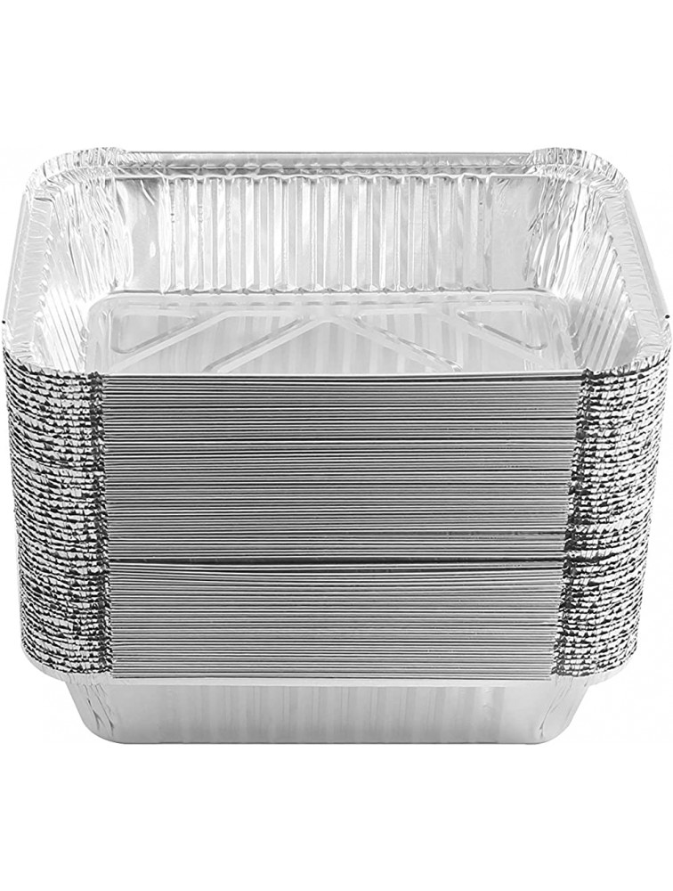 PARTY BARGAINS Aluminum Foil Pans Container 50 Pack 9” x 6” x 2” Premium Quality & Durable Steam Table Pan for Cooking Baking Roasting & Broiling Excellent for Takeouts Meal Prepping - BYQE2OCW0