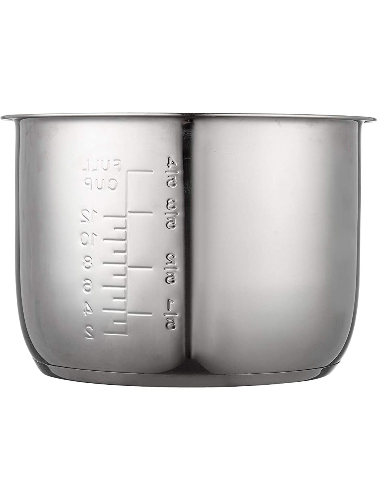 GJS Gourmet Stainless Steel Inner Pot Compatible with 6 Quart Ambiano Electric Pressure Cooker Model KY-318A Stainless Steel 6 Quart. This pot is not created or sold by Ambiano. - B5K74D6NG