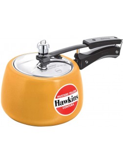 Hawkins Ceramic CMY30 Coated Contura Pressure Cooker 3 L Mustard Yellow - BUC7TB8TU