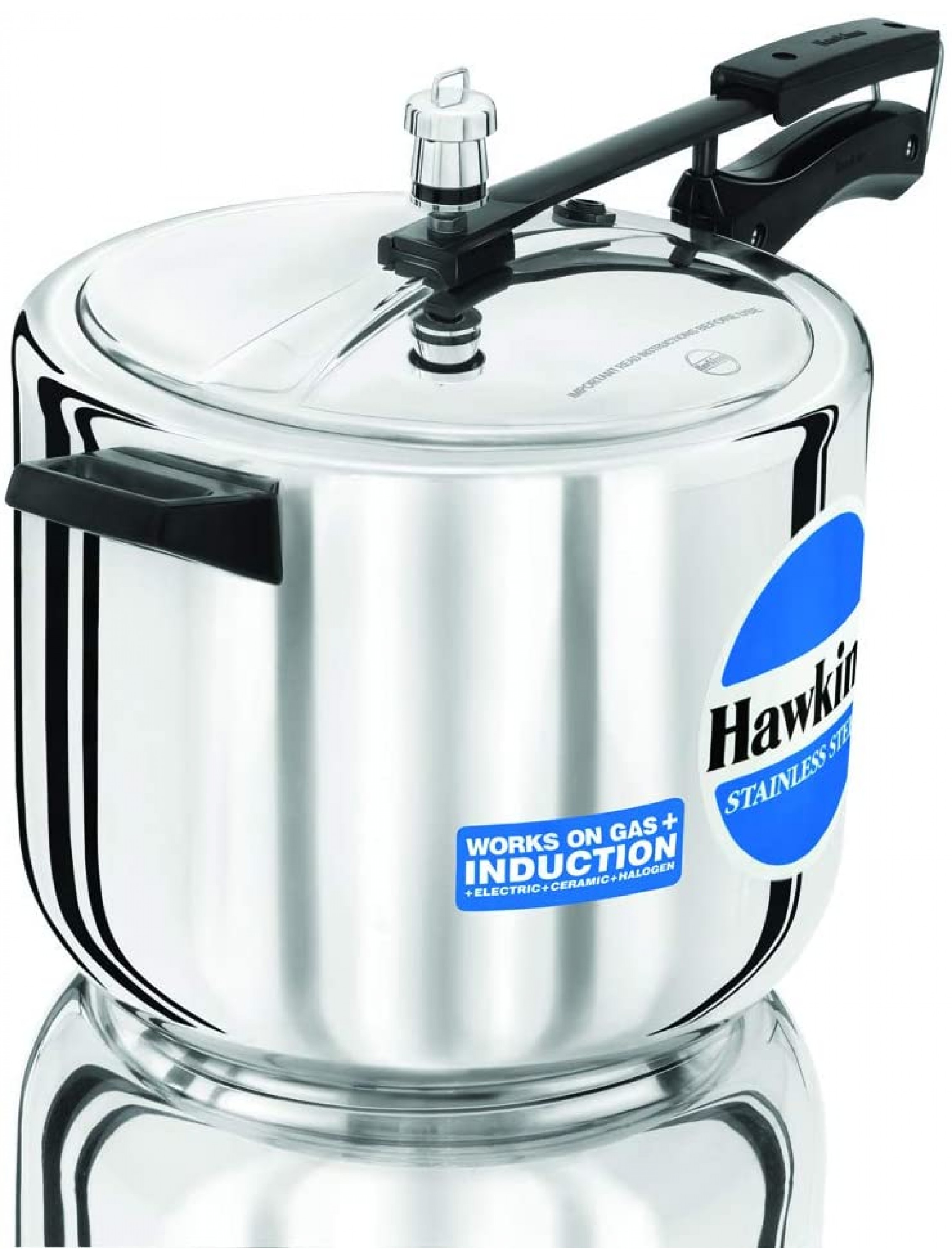 Hawkins Stainless Steel Pressure Cooker 10-Liter - BP7DF9H2Z