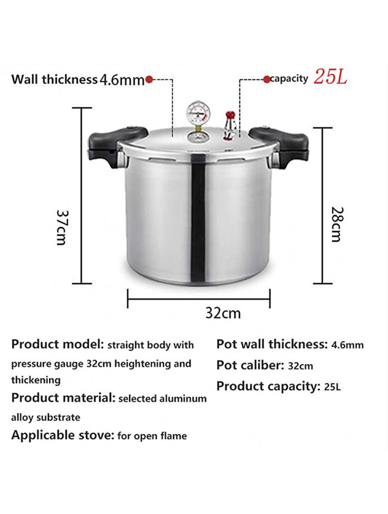 pressure canners for canning,Aluminum canner pressure cookers 25quart Pressure Canner with Pressure Control Explosion-proof safety best pressure cooker Compatible:natural gas,open flame,US.spot goods - BBVAKB8TU