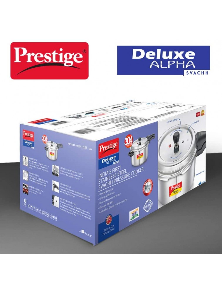 Prestige PRASV3 Pressure Cooker 3 Liter Silver - BA60IEOOS