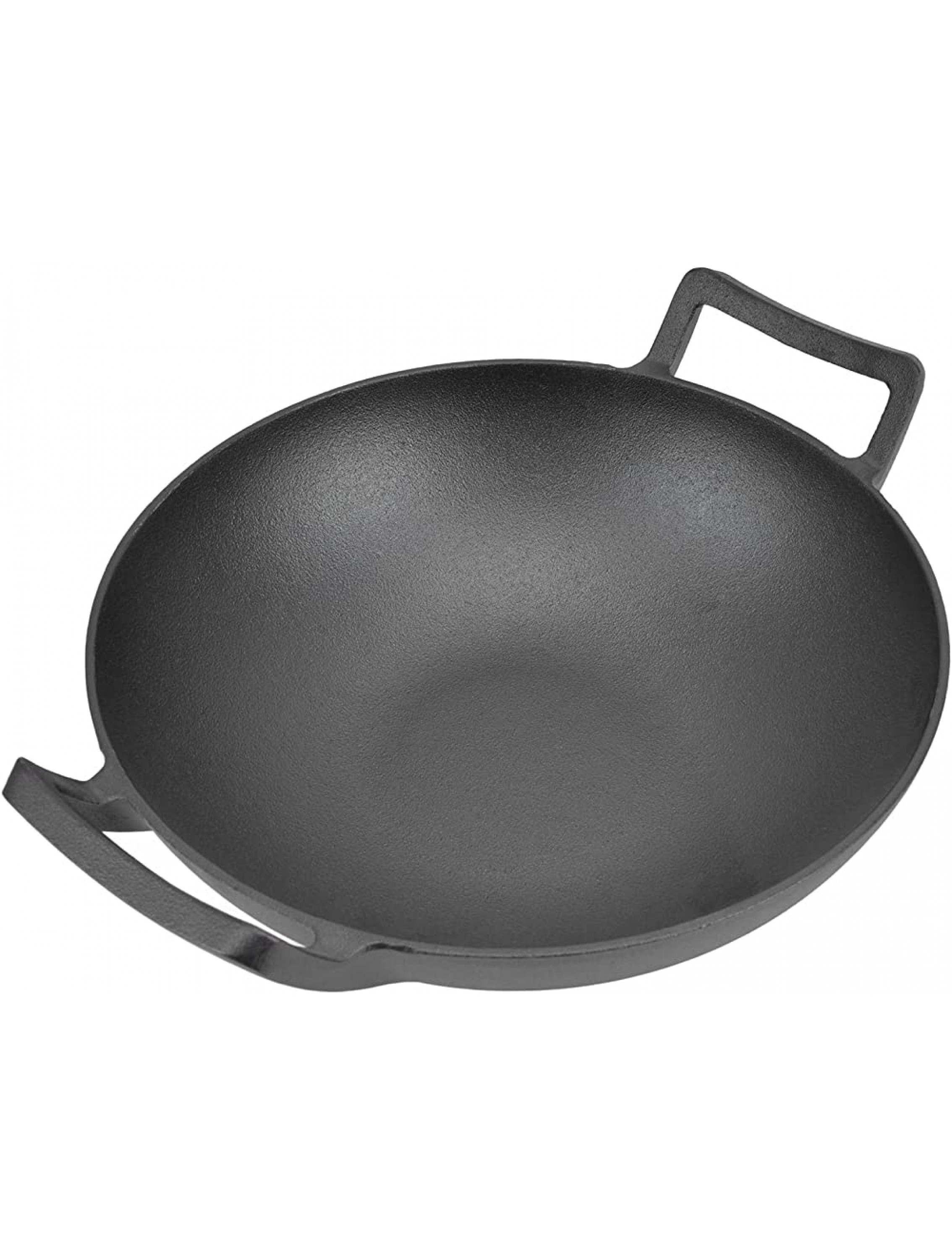 CHICIRIS Wok with Two Handles Excellent Insulation Various Functions cast Iron pan for The Kitchen for electromagnetic - B1QRVT9XS