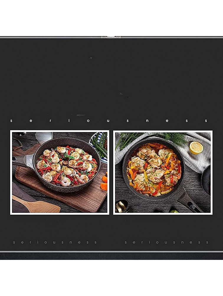 Fry Pans Skillets Cooking Pan Safe Saute Pan Nonstick Saute Pan Covered with Tempered Glass Lid Non Stick Saute and Frying Pan Suitable for Gas Stove - B74ZST3SR