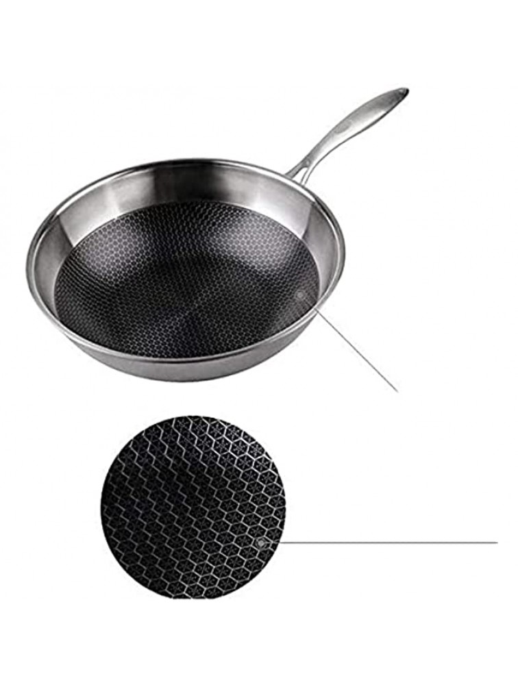 Fry Pans Skillets Cooking Pan Wok Household Non-Stick Wok And Glass Lid Induction-Safe Smokeless Stir-Fry Pans Heat Insulating Anti-Scald Hand Shank - B88PKN422