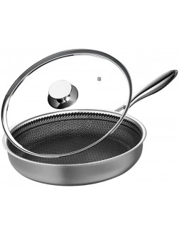 Frying Pan with Glass Lid Nonstick Saute Pan 28cm Frying Pan With Glass Lid- The Perfect Saute Pan Suitable For All Stoves Including Induction - BJP4SEU4R