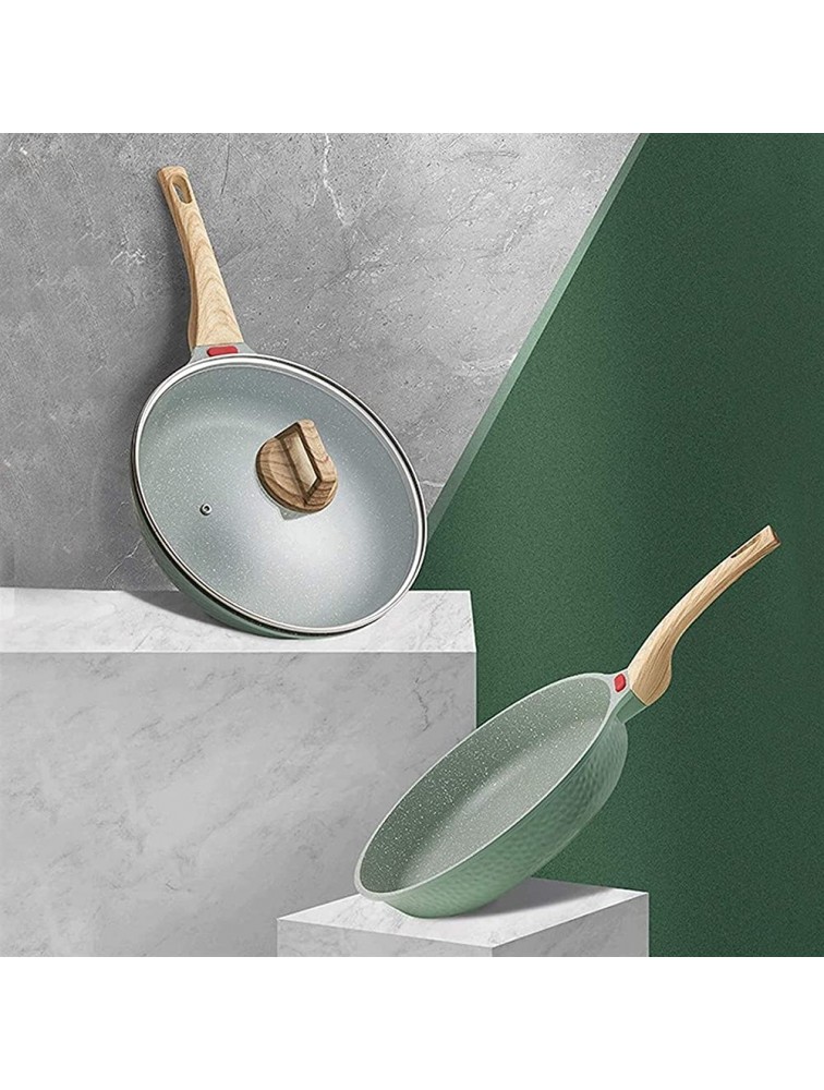 MIAOMSI Safe Saute Pan 20-28CM Maifan Stone Frying Pot Thickened Omelet Pan Non-Stick Egg Pancake Steak Pan with Glass Cover Cooking Breakfast Maker Color : Pan Size : 20cm - BY25T1J5P