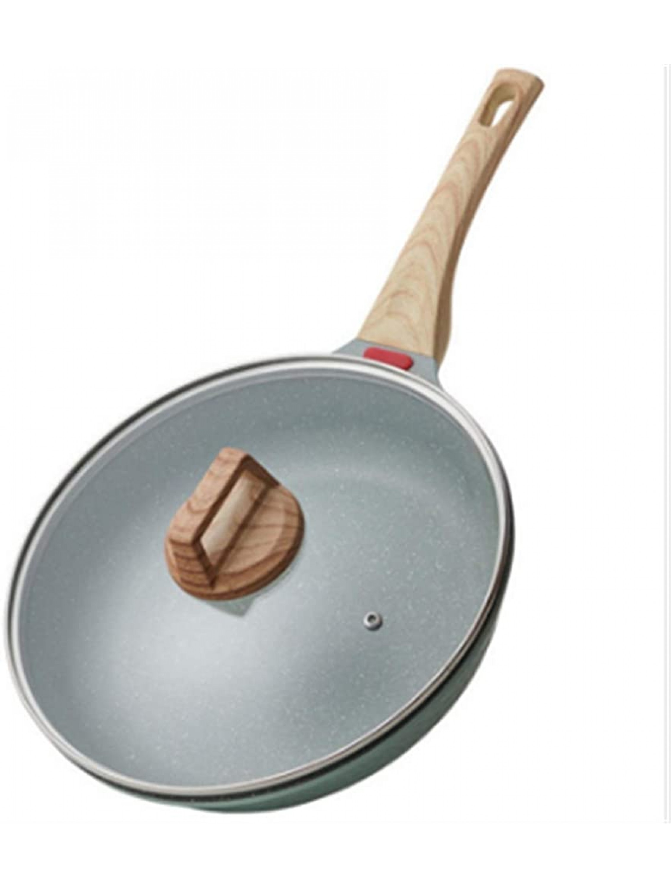MIAOMSI Safe Saute Pan 20-28CM Maifan Stone Frying Pot Thickened Omelet Pan Non-Stick Egg Pancake Steak Pan with Glass Cover Cooking Breakfast Maker Color : Pan Size : 20cm - BY25T1J5P