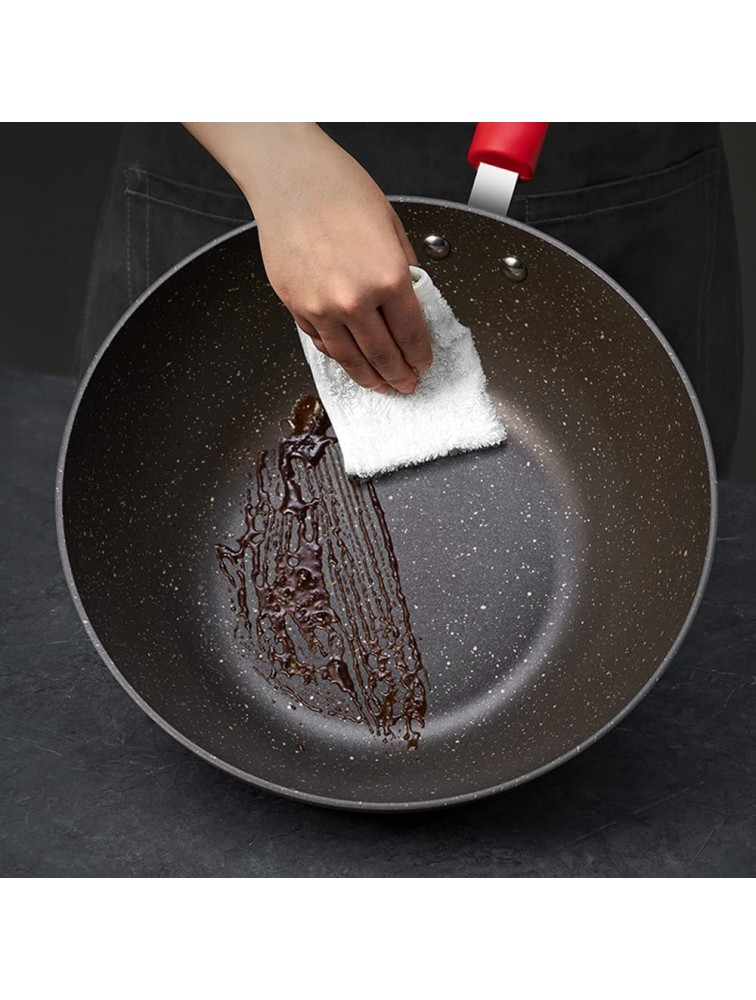 zhaohupinpai 12.5-inch Aluminum Alloy Wok Frying Pan 丨 Household Multi-Function Pan 丨 Scratch-Resistant and Wear-Resistant 丨 Even Thermal Conductivity 丨 with Standable Glass Lid 丨Don't Pick The Stove - BS20V5MVP