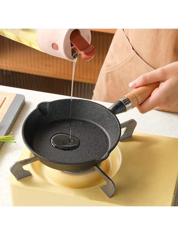 zhaohupinpai Modern Cast Iron Non-Stick Cookware丨Home-Specific Non-Coated Non-Stick Frying Pan Including Gas Auxiliary Bracket 丨Safe Barbecue Cookware for Indoor and Outdoor Use - B86CBX351
