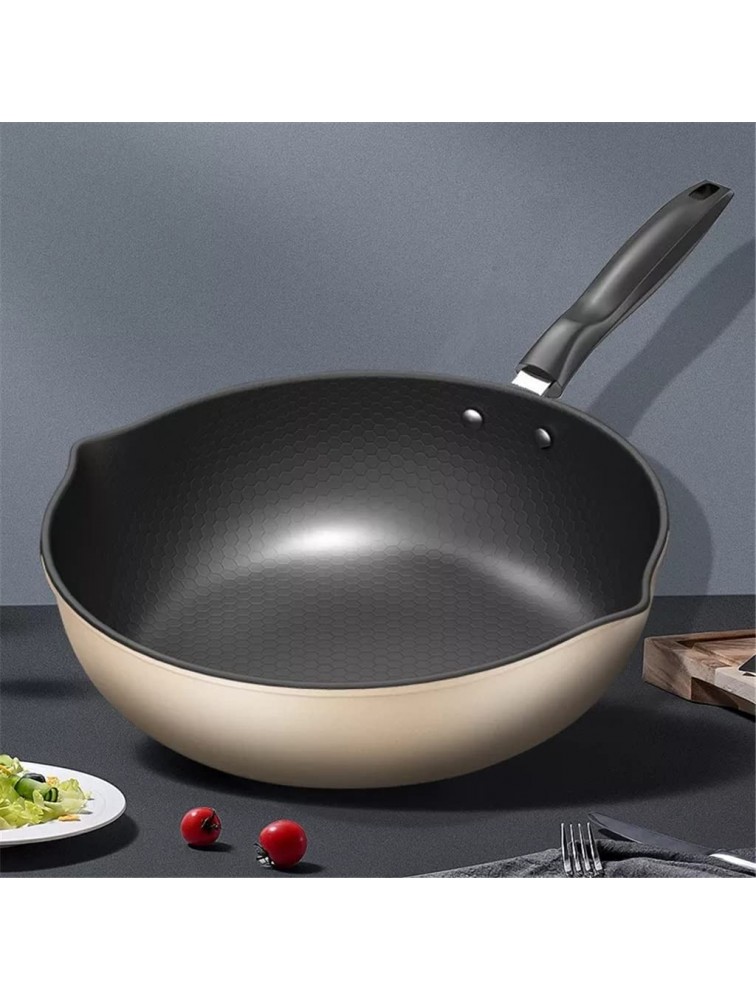 ZTTZX Nonstick Frying Pan Omelette Pan Frying Pan for Induction All Hob Types Oven Safe Aluminum Cookware Nonstick Coating Wok Color : A Size : 28cm - B12B3SALR