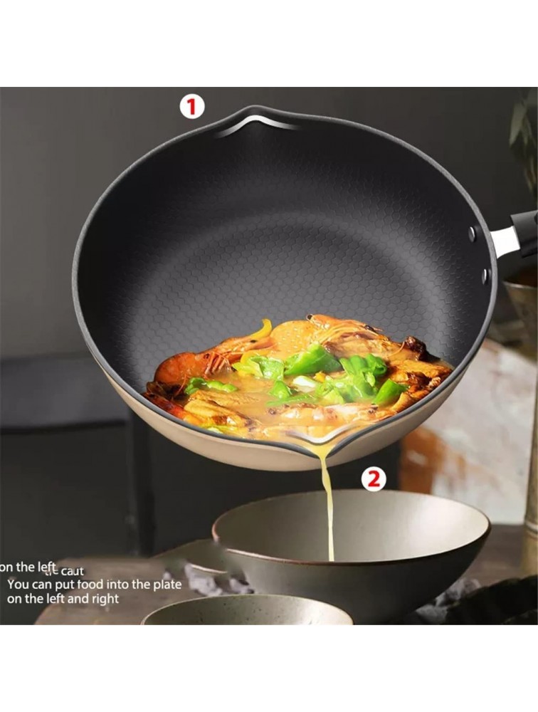 ZTTZX Nonstick Frying Pan Omelette Pan Frying Pan for Induction All Hob Types Oven Safe Aluminum Cookware Nonstick Coating Wok Color : A Size : 28cm - B12B3SALR