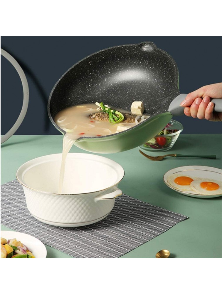 ZYZMH Cookware set soup pot frying pan cooking tool non-stick pan kitchen induction cooker milk pot noodles pot Wok hotpot Casserole Size : Set meal5 - B98XDVIJW