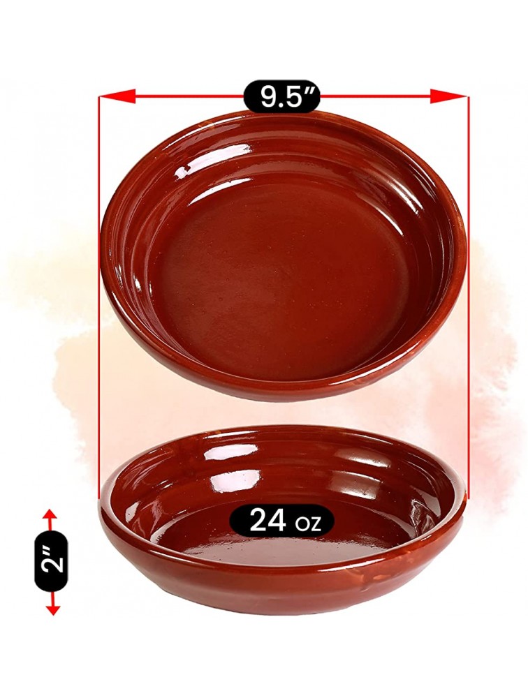 Ancient Cookware Mexican Clay Cazuela Plate - B6KW4RI7O