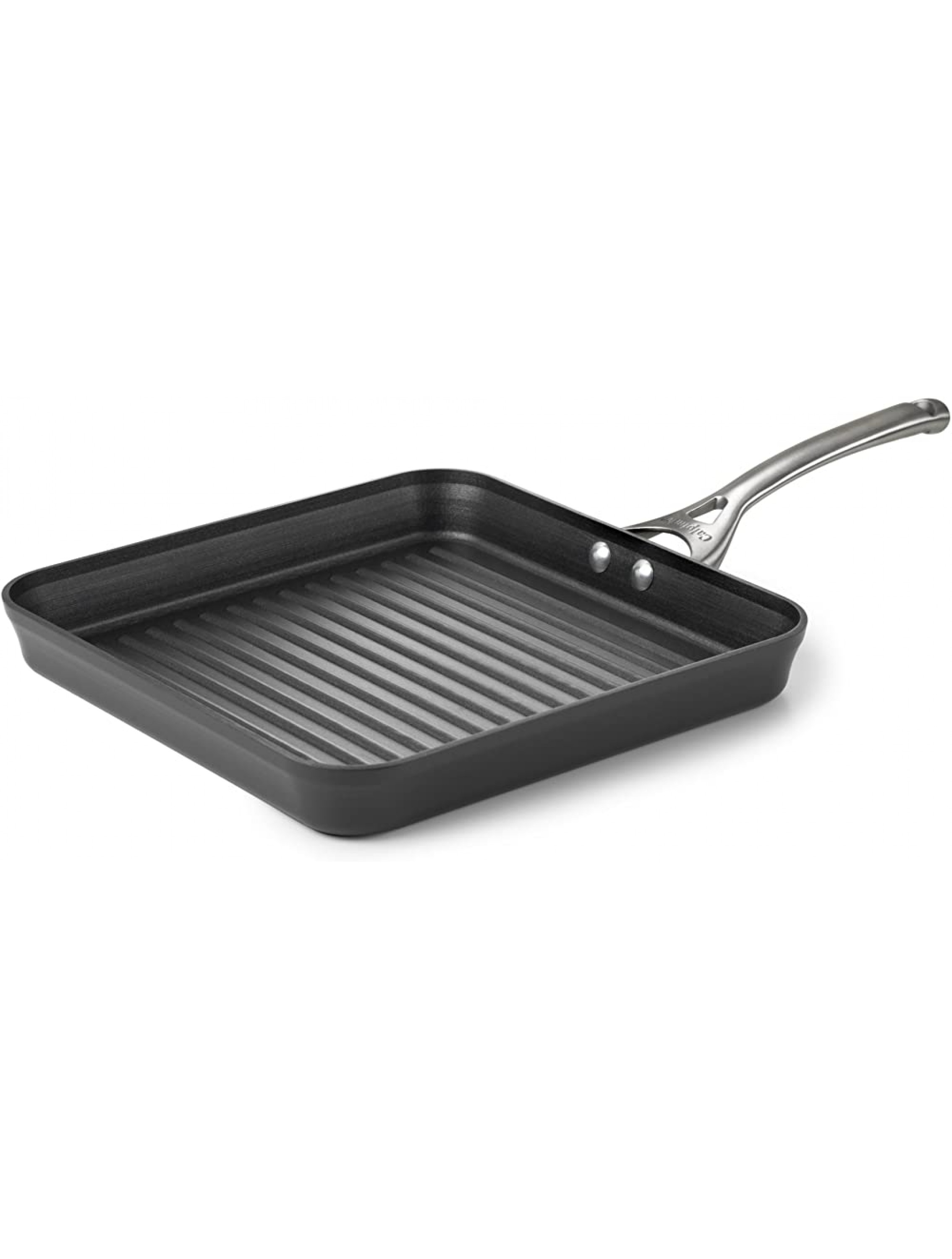 Calphalon Contemporary Hard-Anodized Aluminum Nonstick Cookware Square Grill Pan 11-inch Black - B39OUMK0N
