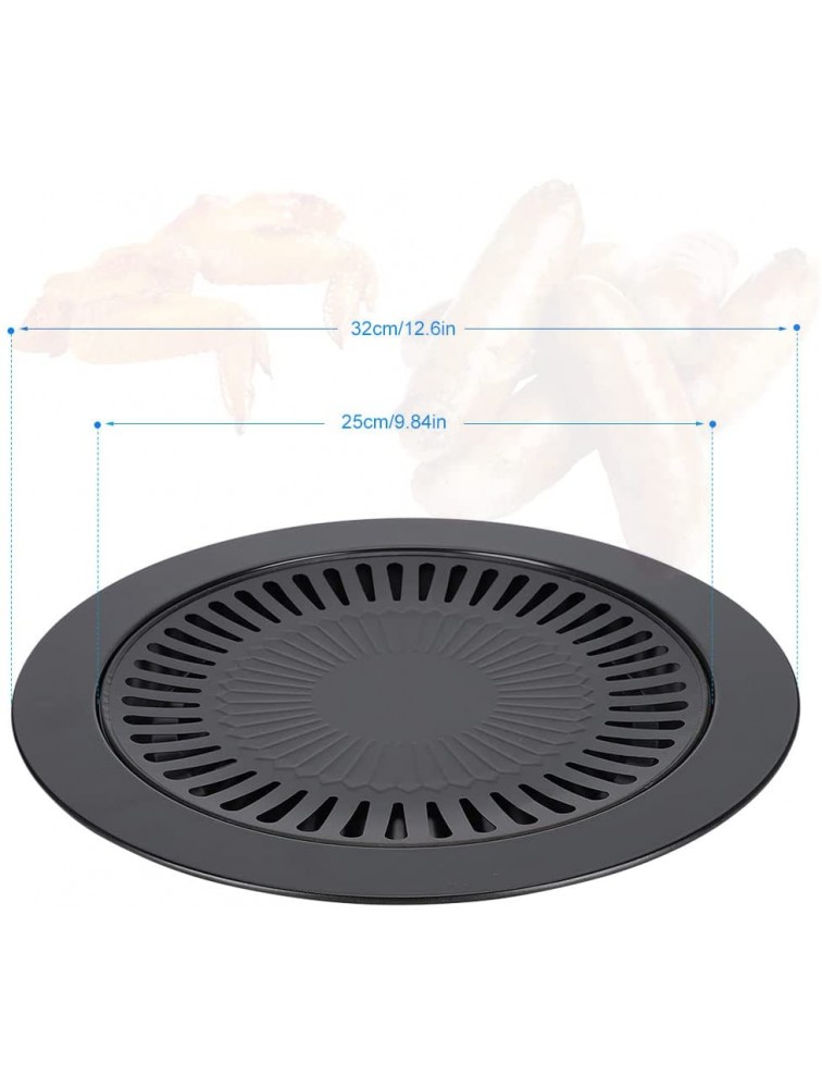 Eboxer Korean Style BBQ Grill Pan Non-stick Barbecue Plate for Indoor Outdoor Grilling Bakeware for Home Camping - B5YS9M5YW